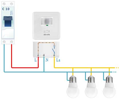 Comment brancher un détecteur de mouvement sur une lampe extérieure ?